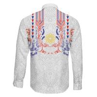 Philippines Barong Style Family Matching Puletasi and Hawaiian Shirt Polynesian Kakau Art Tattoos with Tribal Filipino Sun LT03 - Polynesian Pride