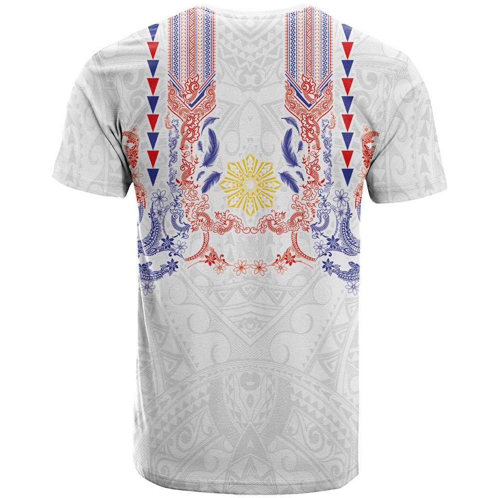 Philippines Barong Style T Shirt Polynesian Kakau Art Tattoos with Tribal Filipino Sun LT03 - Polynesian Pride