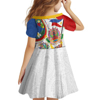 Philippines MassKara Festival Family Matching Long Sleeve Bodycon Dress and Hawaiian Shirt Smile Masks with Hawaiian Art Pattern and Tropical Plants LT03 - Polynesian Pride