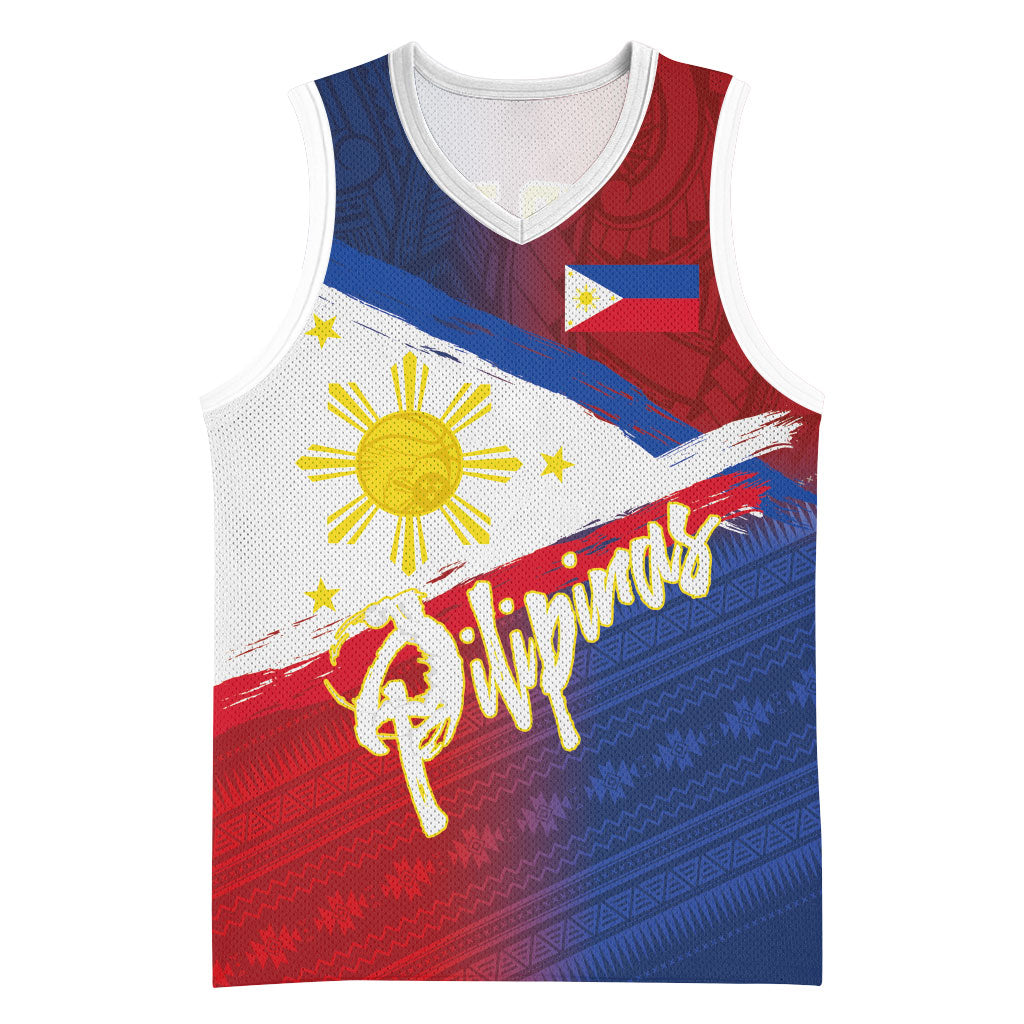 Philippines Basketball Custom Basketball Jersey Pilipinas Tribal Pattern