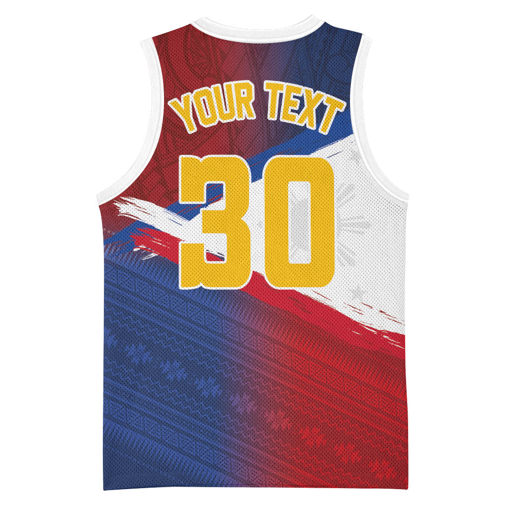 Philippines Basketball Custom Basketball Jersey Pilipinas Tribal Pattern