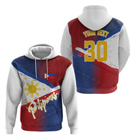 Philippines Basketball Custom Hoodie Pilipinas Tribal Pattern