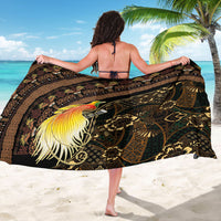 Papua New Guinea and Indonesia Batik Sarong Bird of Paradise with Tribal Batik Patterns