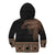 Fiji Palm Leaves Kid Hoodie Masi and Tapa Tribal Pattern Beige Color