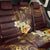 Polynesian Turtle Back Car Seat Cover Plumeria Hibiscus Pattern Oxblood