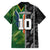 Custom Aotearoa South Africa Rugby Freedom Cup Hawaiian Shirt Maori Silver Fern Art and Sporty Flag SA - Polynesian Pride