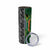 Custom Aotearoa South Africa Rugby Freedom Cup Skinny Tumbler Maori Silver Fern Art and Sporty Flag SA - Polynesian Pride