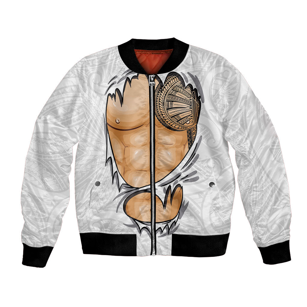 Samoan Tatau Bomber Jacket Tattoo Reveal Effect