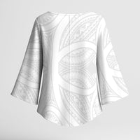 Samoan Tatau Kimono Sleeve Blouse Tattoo Reveal Effect