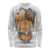 Samoan Tatau Long Sleeve Shirt Tattoo Reveal Effect