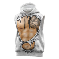 Samoan Tatau Sleeveless Hoodie Tattoo Reveal Effect