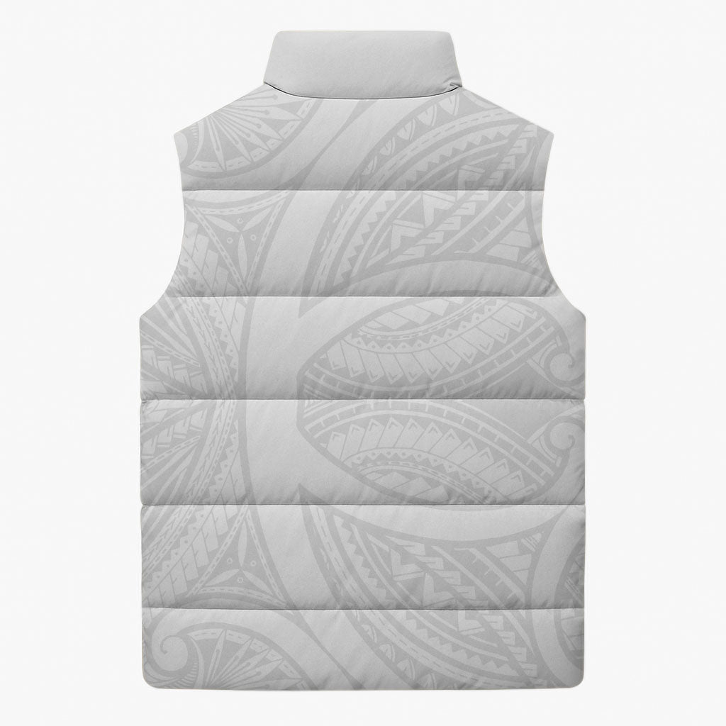 Samoan Tatau Sleeveless Puffer Jacket Tattoo Reveal Effect