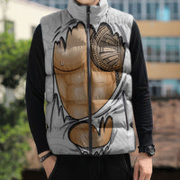 Samoan Tatau Sleeveless Puffer Jacket Tattoo Reveal Effect