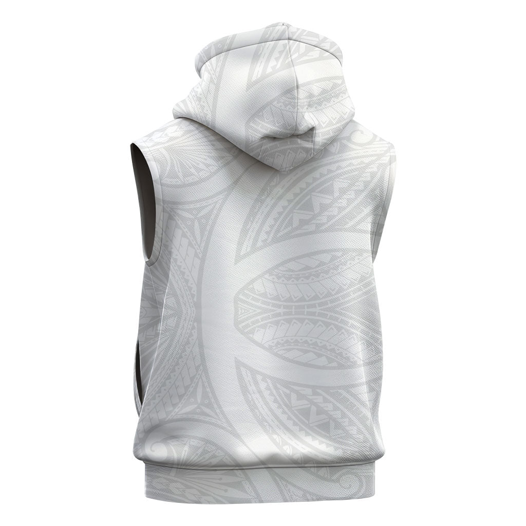 Samoan Tatau Sleeveless Zip Hoodie Tattoo Reveal Effect