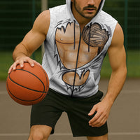 Samoan Tatau Sleeveless Zip Hoodie Tattoo Reveal Effect