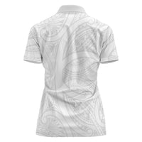 Samoan Tatau Women Polo Shirt Tattoo Reveal Effect