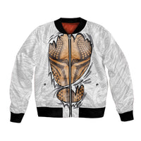 Hawaiian Kakau Bomber Jacket Aquaman Tattoo Reveal Effect
