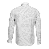 Hawaiian Kakau Long Sleeve Button Shirt Aquaman Tattoo Reveal Effect