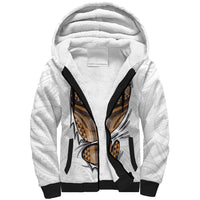 Hawaiian Kakau Sherpa Hoodie Aquaman Tattoo Reveal Effect