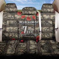 Pearl Harbor Remembrance Day Back Car Seat Cover Memories of December 7 with Red Poppy Lei LT03 One Size Beige - Polynesian Pride