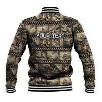 Pearl Harbor Remembrance Day Personalized Baseball Jacket Memories of December 7 with Red Poppy Lei - Polynesian Pride