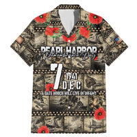 Pearl Harbor Remembrance Day Personalized Family Matching Mermaid Dress and Hawaiian Shirt Memories of December 7 with Red Poppy Lei - Polynesian Pride