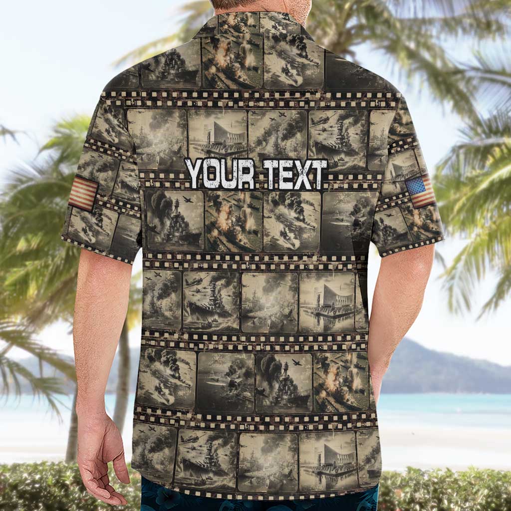 Pearl Harbor Remembrance Day Personalized Hawaiian Shirt Memories of December 7 with Red Poppy Lei - Polynesian Pride