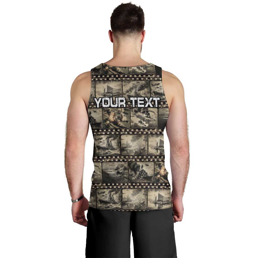 Pearl Harbor Remembrance Day Personalized Men Tank Top Memories of December 7 with Red Poppy Lei - Polynesian Pride