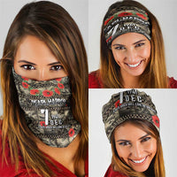 Pearl Harbor Remembrance Day Neck Gaiter Memories of December 7 with Red Poppy Lei LT03 - Polynesian Pride