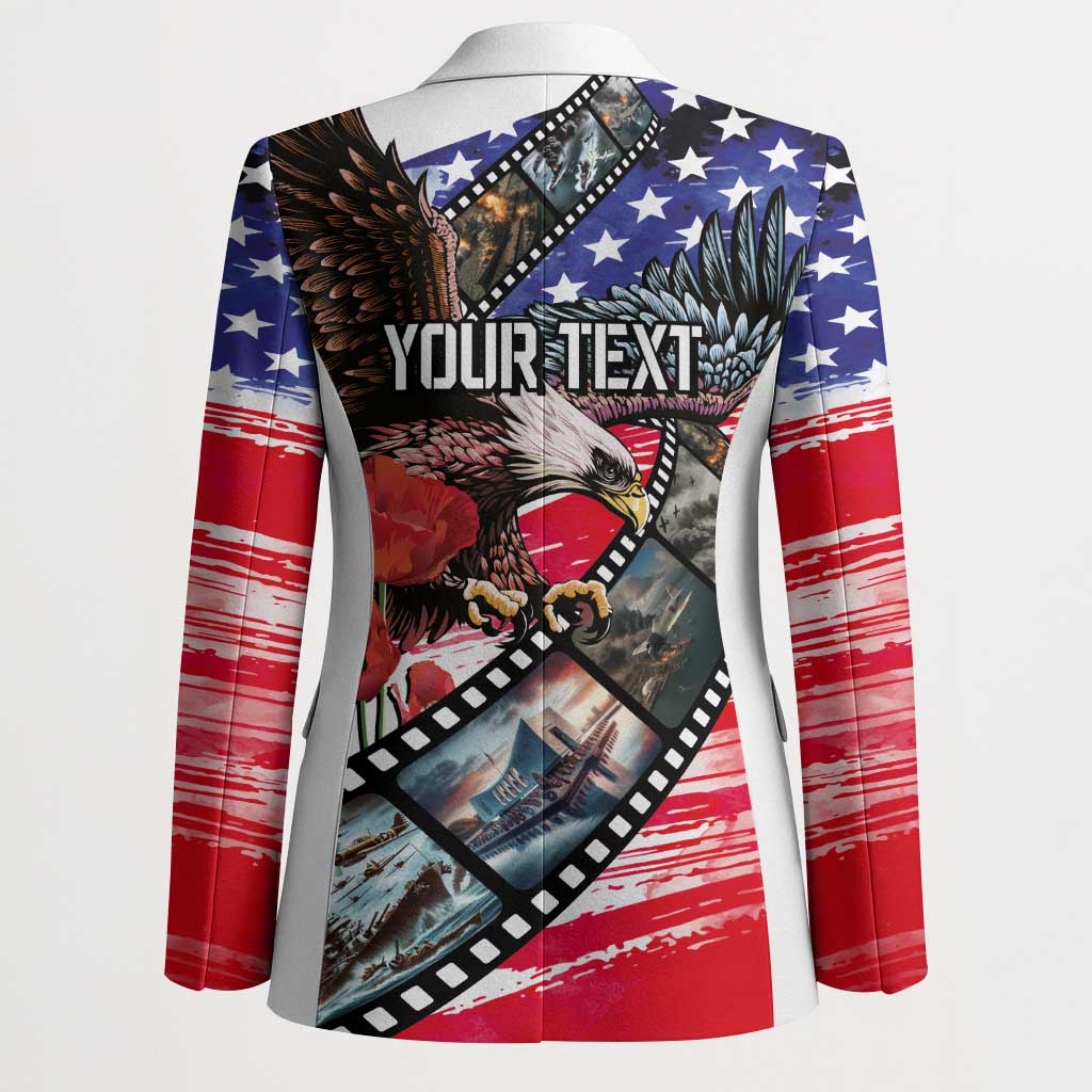 Pearl Harbor Remembrance Day Personalized Blazer Lest We Forget - The Bald Eagle Remembers LT03 - Polynesian Pride