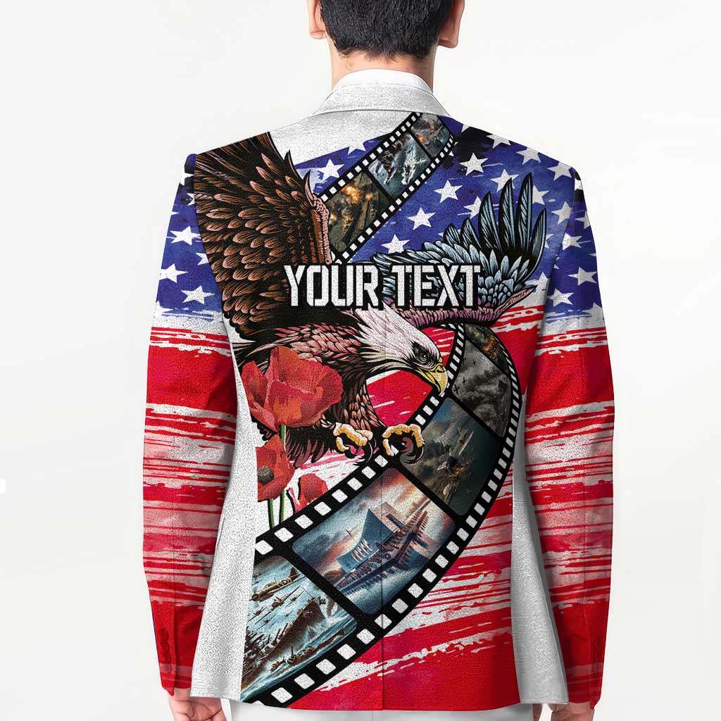 Pearl Harbor Remembrance Day Personalized Blazer Lest We Forget - The Bald Eagle Remembers LT03 - Polynesian Pride