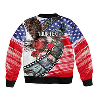 Pearl Harbor Remembrance Day Personalized Bomber Jacket Lest We Forget - The Bald Eagle Remembers LT03 - Polynesian Pride