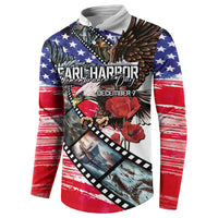 Pearl Harbor Remembrance Day Personalized Button Sweatshirt Lest We Forget - The Bald Eagle Remembers LT03 - Polynesian Pride