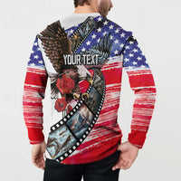 Pearl Harbor Remembrance Day Personalized Button Sweatshirt Lest We Forget - The Bald Eagle Remembers LT03 - Polynesian Pride