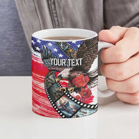 Pearl Harbor Remembrance Day Personalized Ceramic Mug Lest We Forget - The Bald Eagle Remembers - Polynesian Pride