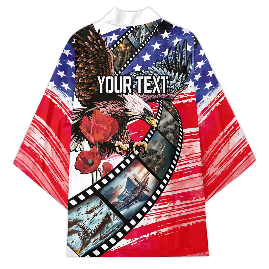Pearl Harbor Remembrance Day Personalized Kimono Lest We Forget - The Bald Eagle Remembers LT03 - Polynesian Pride