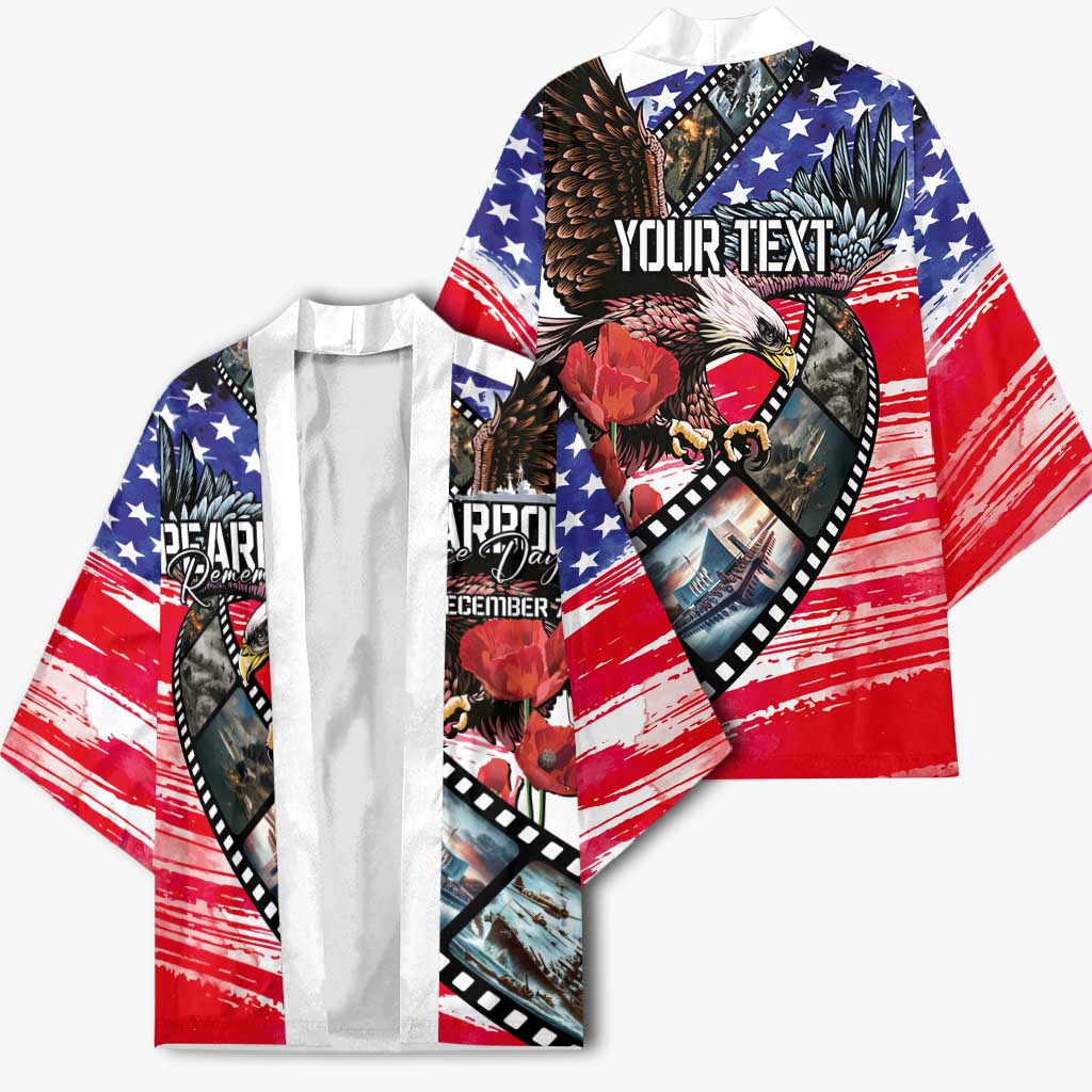 Pearl Harbor Remembrance Day Personalized Kimono Lest We Forget - The Bald Eagle Remembers LT03 - Polynesian Pride