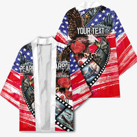 Pearl Harbor Remembrance Day Personalized Kimono Lest We Forget - The Bald Eagle Remembers LT03 - Polynesian Pride