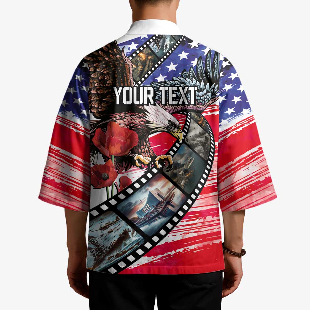 Pearl Harbor Remembrance Day Personalized Kimono Lest We Forget - The Bald Eagle Remembers LT03 - Polynesian Pride