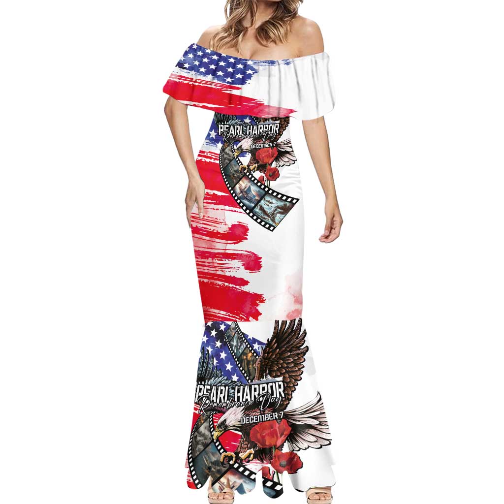Pearl Harbor Remembrance Day Personalized Mermaid Dress Lest We Forget - The Bald Eagle Remembers LT03 - Polynesian Pride