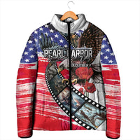 Pearl Harbor Remembrance Day Personalized Padded Jacket Lest We Forget - The Bald Eagle Remembers LT03 - Polynesian Pride