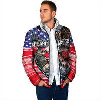 Pearl Harbor Remembrance Day Personalized Padded Jacket Lest We Forget - The Bald Eagle Remembers LT03 - Polynesian Pride