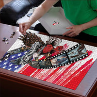 Pearl Harbor Remembrance Day Puzzle Lest We Forget - The Bald Eagle Remembers LT03 - Polynesian Pride