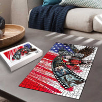 Pearl Harbor Remembrance Day Puzzle Lest We Forget - The Bald Eagle Remembers LT03 - Polynesian Pride