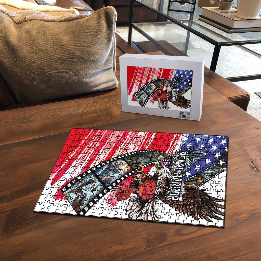 Pearl Harbor Remembrance Day Puzzle Lest We Forget - The Bald Eagle Remembers LT03 - Polynesian Pride