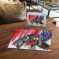 Pearl Harbor Remembrance Day Puzzle Lest We Forget - The Bald Eagle Remembers LT03 - Polynesian Pride