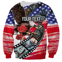 Pearl Harbor Remembrance Day Personalized Sweatshirt Lest We Forget - The Bald Eagle Remembers LT03 - Polynesian Pride