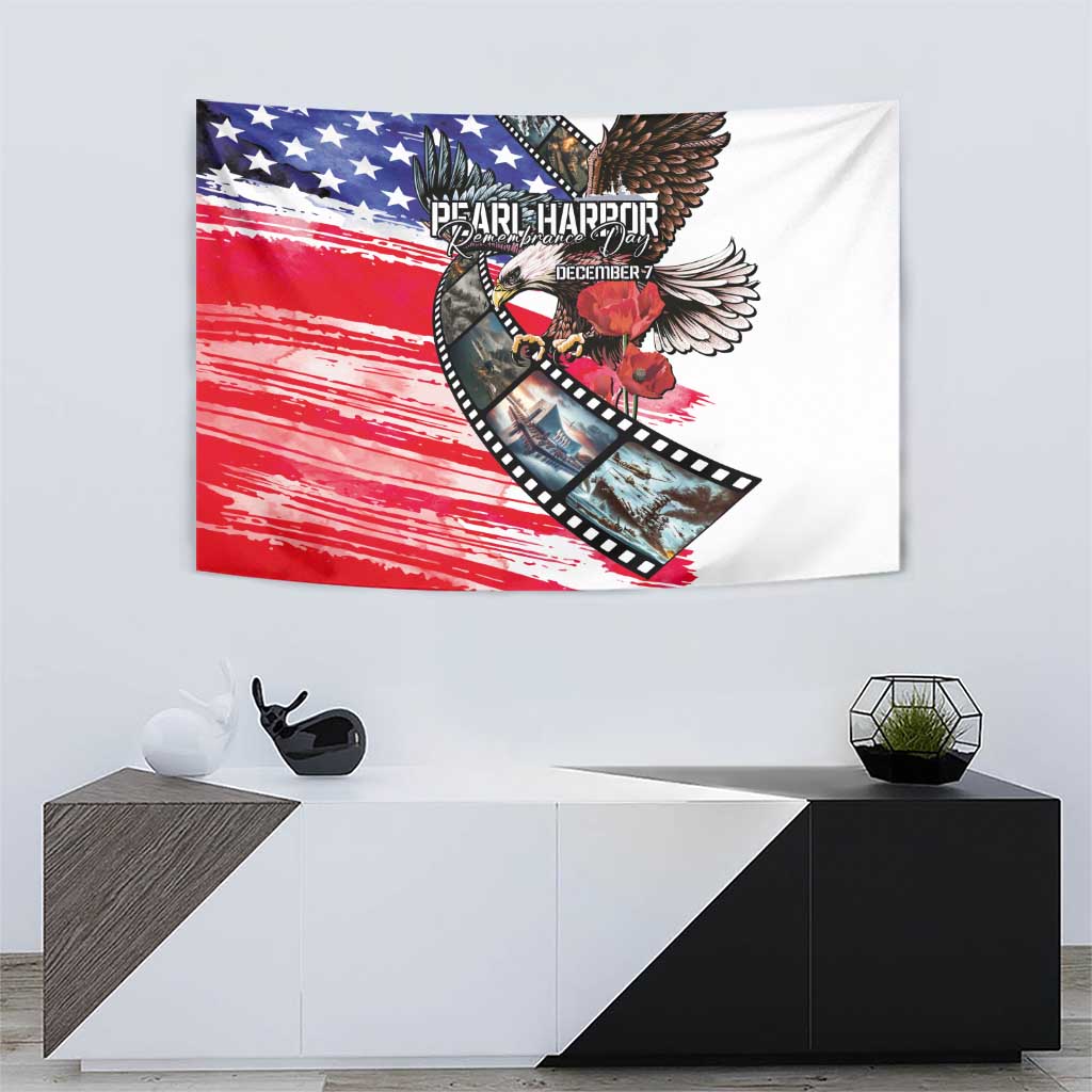 Pearl Harbor Remembrance Day Tapestry Lest We Forget - The Bald Eagle Remembers LT03 - Polynesian Pride