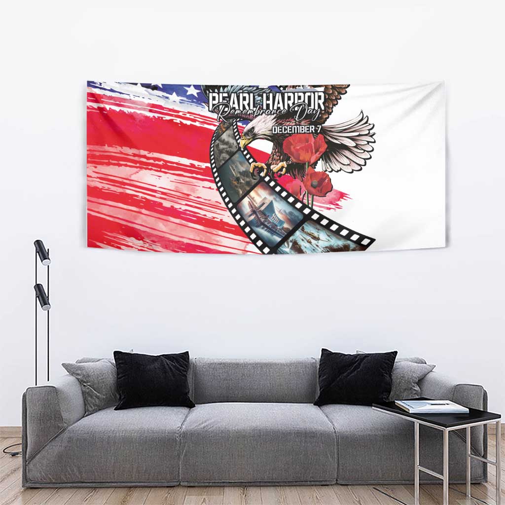 Pearl Harbor Remembrance Day Tapestry Lest We Forget - The Bald Eagle Remembers LT03 - Polynesian Pride