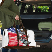 Pearl Harbor Remembrance Day Travel Bag Lest We Forget - The Bald Eagle Remembers - Polynesian Pride